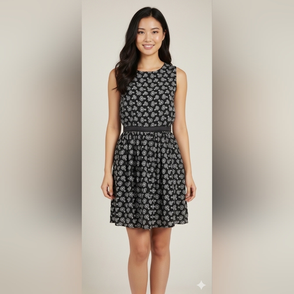 Bar III Dresses & Skirts - Sleeveless Bicycle Print Dress Women's Size Medium